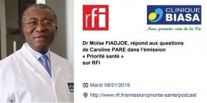 Dr Moïse FIADJOE dans Priorité santé sur RFI